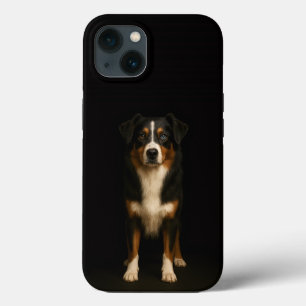 Schwarzes 4 Luxe iPhone 13, Weiser Australian Shep Case-Mate iPhone Hülle