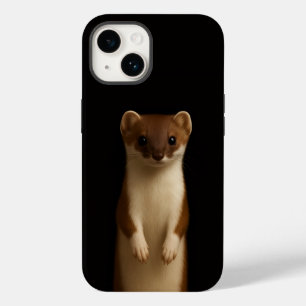 Schwarzes 4 Luxe iPhone 14 Case, Elegantes Wiesel Case-Mate iPhone 14 Hülle