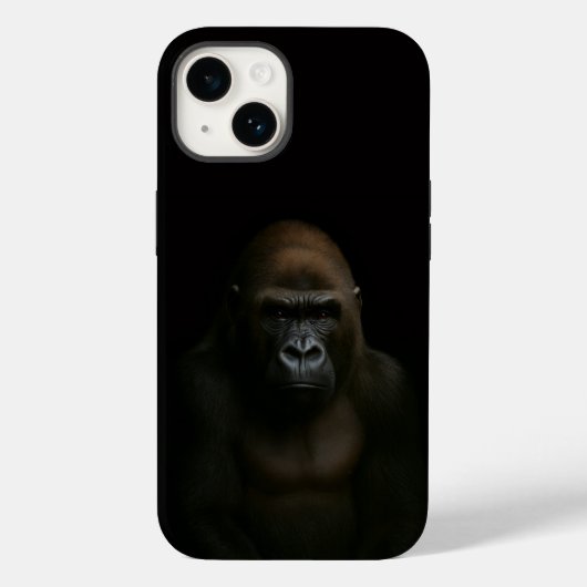 Schwarzes 4 Luxe iPhone 14 Case-Mate, Gorilla Case-Mate iPhone Hülle (Rückseite)