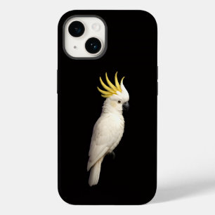 Schwarzes 4 Luxe iPhone 14 Case-Mate, Hauben-Kakad Case-Mate iPhone 14 Hülle