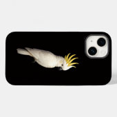 Schwarzes 4 Luxe iPhone 14 Case-Mate, Hauben-Kakad Case-Mate iPhone Hülle (Rückseite (Horizontal))