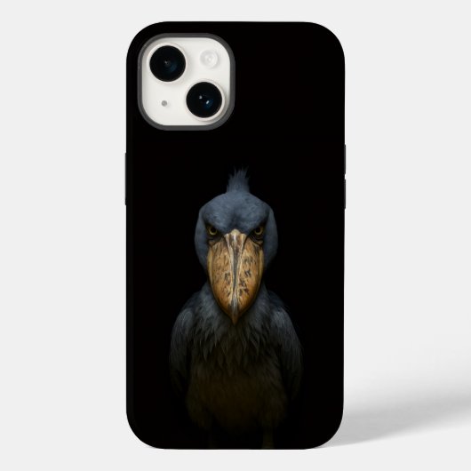 Schwarzes 4 Luxe iPhone 14 Case-Mate, Schuhschnabe Case-Mate iPhone Hülle (Rückseite)
