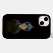 Schwarzes 4 Luxe iPhone 14 Case-Mate, Schuhschnabe Case-Mate iPhone Hülle (Rückseite (Horizontal))