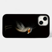 Schwarzes 4 Luxe iPhone 14 Case-Mate, Sekretärvoge Case-Mate iPhone Hülle (Rückseite (Horizontal))