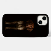 Schwarzes 4 Luxe iPhone 14 Mate, Deutscher Pointer Case-Mate iPhone Hülle (Rückseite (Horizontal))