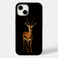 Schwarzes 4 Luxe iPhone 14 Mate, Elegante Gazella