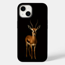 Schwarzes 4 Luxe iPhone 14 Mate, Elegante Gazella