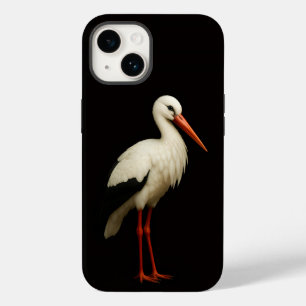 Schwarzes 4 Luxe iPhone 14 Mate, Eleganter Storch Case-Mate iPhone 14 Hülle