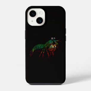Schwarzes 4 Luxe iPhone 14 Mate, Fangschreckenkreb Hülle