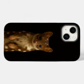 Schwarzes 4 Luxe iPhone 14 Mate, Sweet Quoll Case-Mate iPhone Hülle (Rückseite (Horizontal))