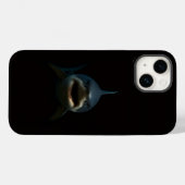 Schwarzes 4 Luxe iPhone 14 Mate, Weißer Hai Case-Mate iPhone Hülle (Rückseite (Horizontal))