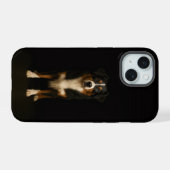 Schwarzes 4 Luxe iPhone 15 Case, Aussie Shepherd Hülle (Rückseite (Horizontal))