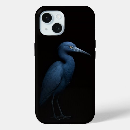 Schwarzes 4 Luxe iPhone 15 Case, Kleiner Blauer Re Case-Mate iPhone Hülle (Rückseite)