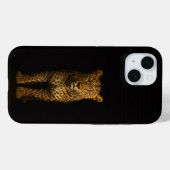 Schwarzes 4 Luxe iPhone 15 Case, Majestätischer Le Case-Mate iPhone Hülle (Rückseite (Horizontal))