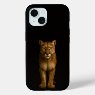 Schwarzes 4 Luxe iPhone 15 Case, Silent Prime Puma Case-Mate iPhone Hülle