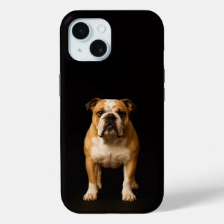 Schwarzes 4 Luxe iPhone 15 Case, Stamina Bulldog Case-Mate iPhone Hülle