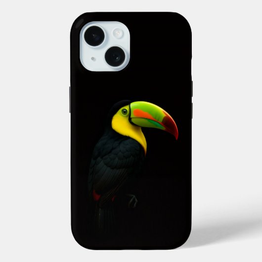 Schwarzes 4 Luxe iPhone 15 Mate, Keil-Schnabeltuka Case-Mate iPhone Hülle (Rückseite)