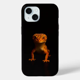 Schwarzes 4 Luxe iPhone 15 Mate, Leopardgecko Case-Mate iPhone Hülle