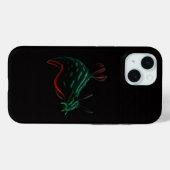 Schwarzes 4 Luxe iPhone 15 Mate, Neon-Meeresnackts Case-Mate iPhone Hülle (Rückseite (Horizontal))
