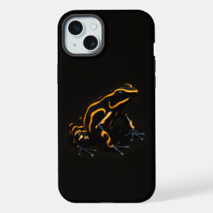 Schwarzes 4 Luxe iPhone 15 Plus, schwarzer orangef Plus Hülle