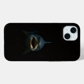 Schwarzes 4 Luxe iPhone 15 Plus, Weißer Hai Case-Mate iPhone Hülle (Rückseite (Horizontal))