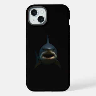 Schwarzes 4 Luxe iPhone 15 Plus, Weißer Hai Plus Hülle
