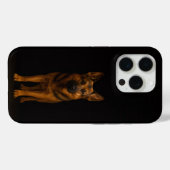 Schwarzes 4 Luxe iPhone 15 Pro Mate Deutscher Schä Case-Mate iPhone Hülle (Rückseite (Horizontal))