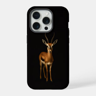 Schwarzes 4 Luxe iPhone 15 Pro Mate Elegant Gazell Hülle