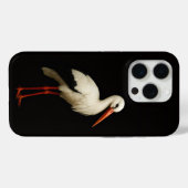 Schwarzes 4 Luxe iPhone 15 Pro Mate Graceful Stork Case-Mate iPhone Hülle (Rückseite (Horizontal))