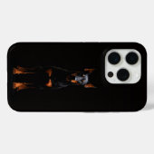 Schwarzes 4 Luxe iPhone 15 Pro Mate, Guardian Dobe Case-Mate iPhone Hülle (Rückseite (Horizontal))