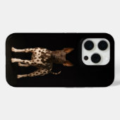 Schwarzes 4 Luxe iPhone 15 Pro Mate, Haarloser Ter Case-Mate iPhone Hülle (Rückseite (Horizontal))