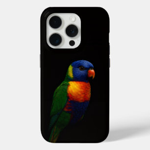Schwarzes 4 Luxe iPhone 15 Pro Mate Lorikeet Papag Case-Mate iPhone Hülle