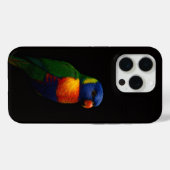 Schwarzes 4 Luxe iPhone 15 Pro Mate Lorikeet Papag Case-Mate iPhone Hülle (Rückseite (Horizontal))