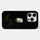 Schwarzes 4 Luxe iPhone 15 Pro Mate, Pure White Ro Case-Mate iPhone Hülle (Rückseite (Horizontal))