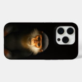 Schwarzes 4 Luxe iPhone 15 Pro Mate Rote Douc Lang Case-Mate iPhone Hülle (Rückseite (Horizontal))