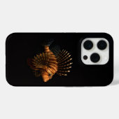 Schwarzes 4 Luxe iPhone 15 Pro Mate, Roter Löwenfi Case-Mate iPhone Hülle (Rückseite (Horizontal))