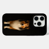 Schwarzes 4 Luxe iPhone 15 Pro Mate, treuer Collie Case-Mate iPhone Hülle (Rückseite (Horizontal))