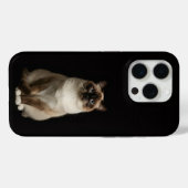Schwarzes 4 Luxe iPhone 15 Pro Matt, Birmanische K Case-Mate iPhone Hülle (Rückseite (Horizontal))