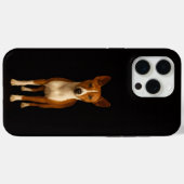 Schwarzes 4 Luxe iPhone 15 Pro Max, eleganter Base Case-Mate iPhone Hülle (Rückseite (Horizontal))