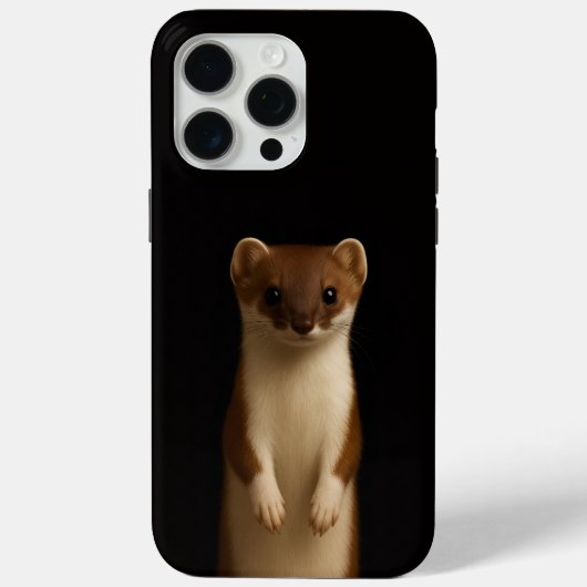 Schwarzes 4 Luxe iPhone 15 Pro Max, Elegantes Wies Case-Mate iPhone Hülle (Rückseite)