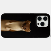 Schwarzes 4 Luxe iPhone 15 Pro Max, Elegantes Wies Case-Mate iPhone Hülle (Rückseite (Horizontal))