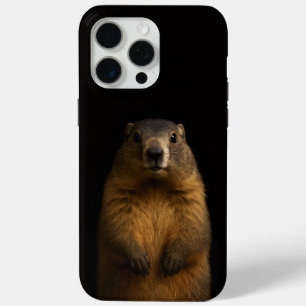 Schwarzes 4 Luxe iPhone 15 Pro Max, Fluffy Marmot Case-Mate iPhone Hülle
