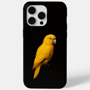 Schwarzes 4 Luxe iPhone 15 Pro Max, Goldsittich Case-Mate iPhone Hülle