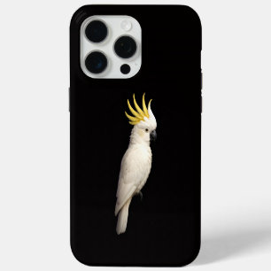 Schwarzes 4 Luxe iPhone 15 Pro Max, Hauben-Kakadu Max Hülle