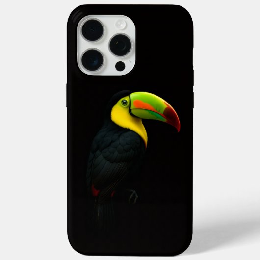 Schwarzes 4 Luxe iPhone 15 Pro Max, Keil-Schnabelt Case-Mate iPhone Hülle (Rückseite)