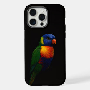 Schwarzes 4 Luxe iPhone 15 Pro Max, Lorikeet Papag Max Hülle