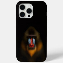 Schwarzes 4 Luxe iPhone 15 Pro Max, Mandrillaffe