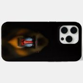 Schwarzes 4 Luxe iPhone 15 Pro Max, Mandrillaffe Case-Mate iPhone Hülle (Rückseite (Horizontal))