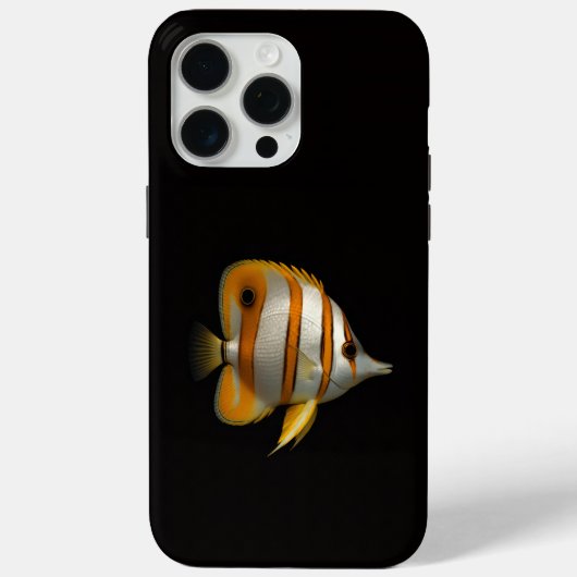 Schwarzes 4 Luxe iPhone 15 Pro Max, Riff-Schmetter Case-Mate iPhone Hülle (Rückseite)