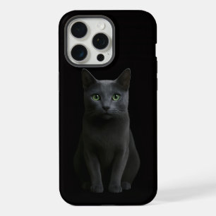 Schwarzes 4 Luxe iPhone 15 Pro Max, Russische Blau Max Hülle